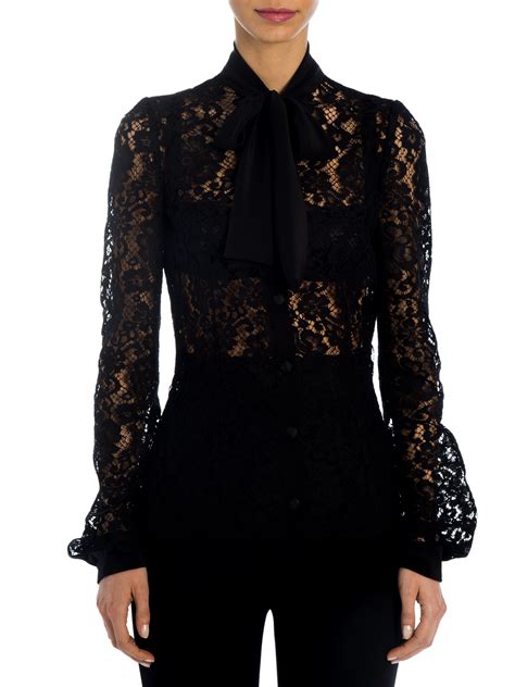 dolce gabbana lace blouse|dolce and gabbana black top.